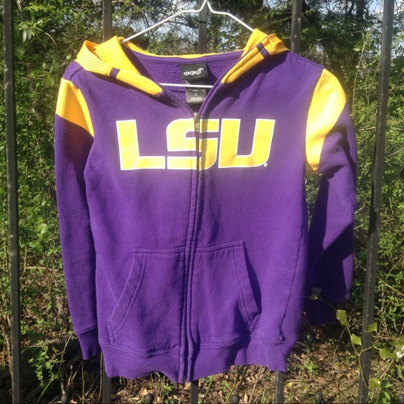 lsu zip up hoodies